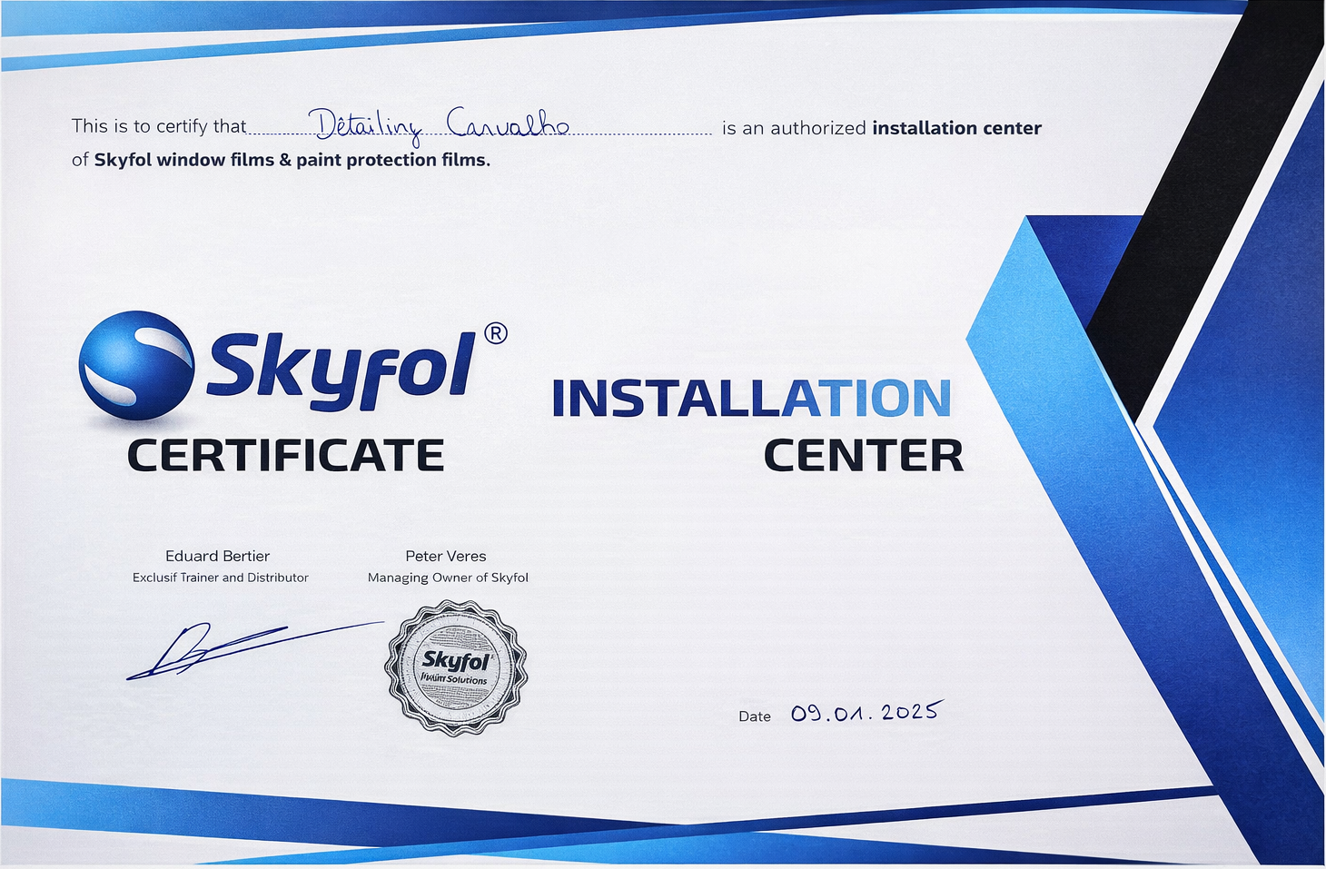 Diplôme Skyfol